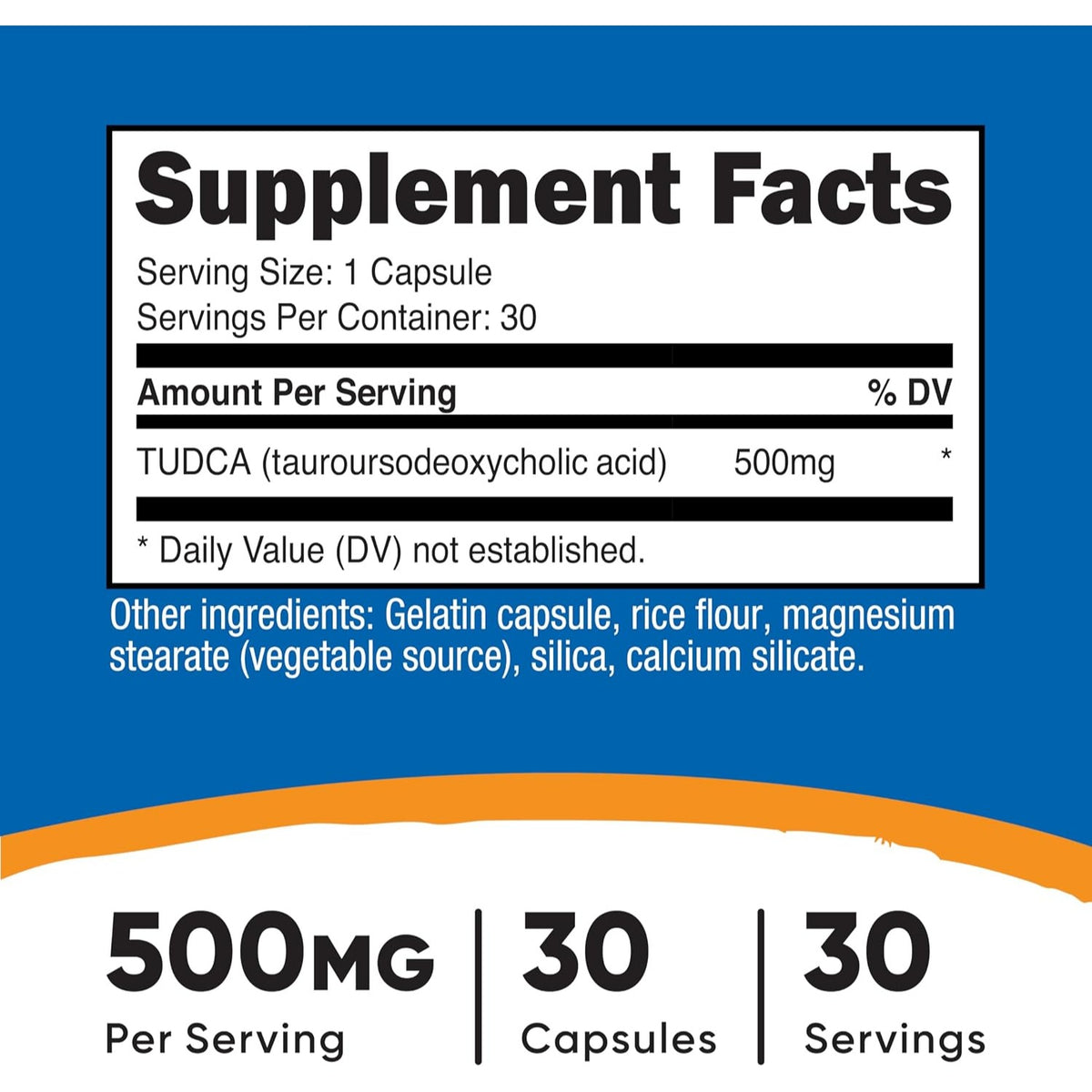 Nutricost TUDCA 500 mg 30 Cápsulas