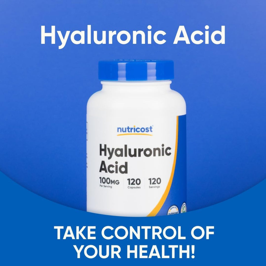 Nutricost Ácido Hialurónico 100 mg 120 Cápsulas Vegetales