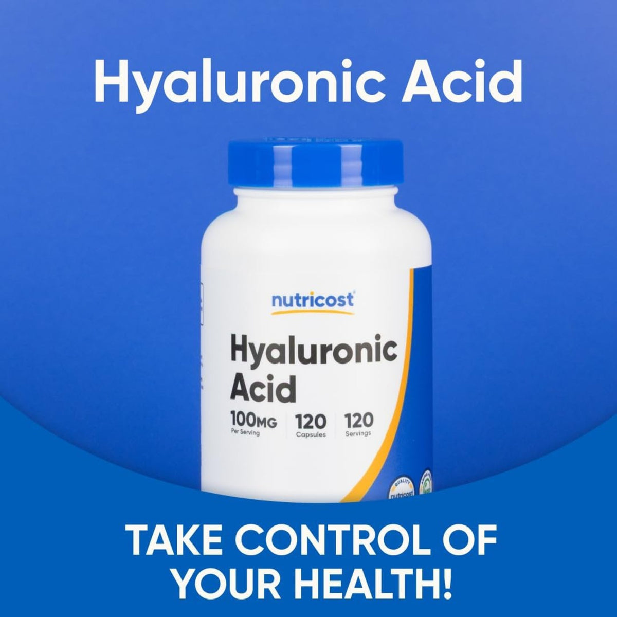 Nutricost Ácido Hialurónico 100 mg 120 Cápsulas Vegetales