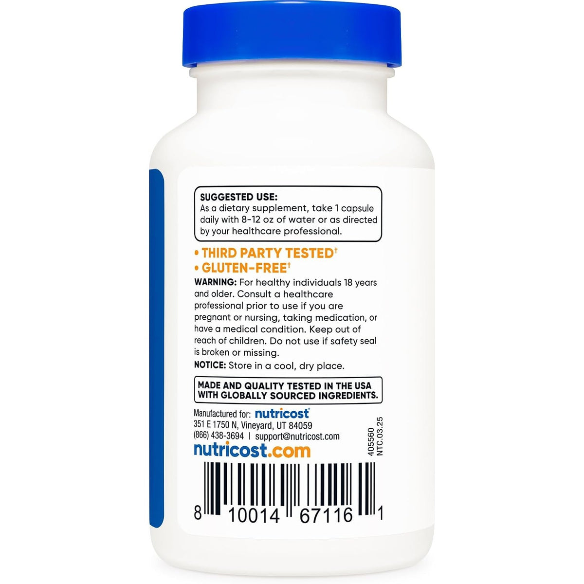 Nutricost Extracto de Aloe Vera 100 mg 120 Cápsulas Vegetales