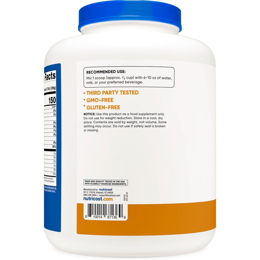 Nutricost Proteína Whey Aislada 2.27 kg (5 lb) Chocolate con Mantequilla de Maní