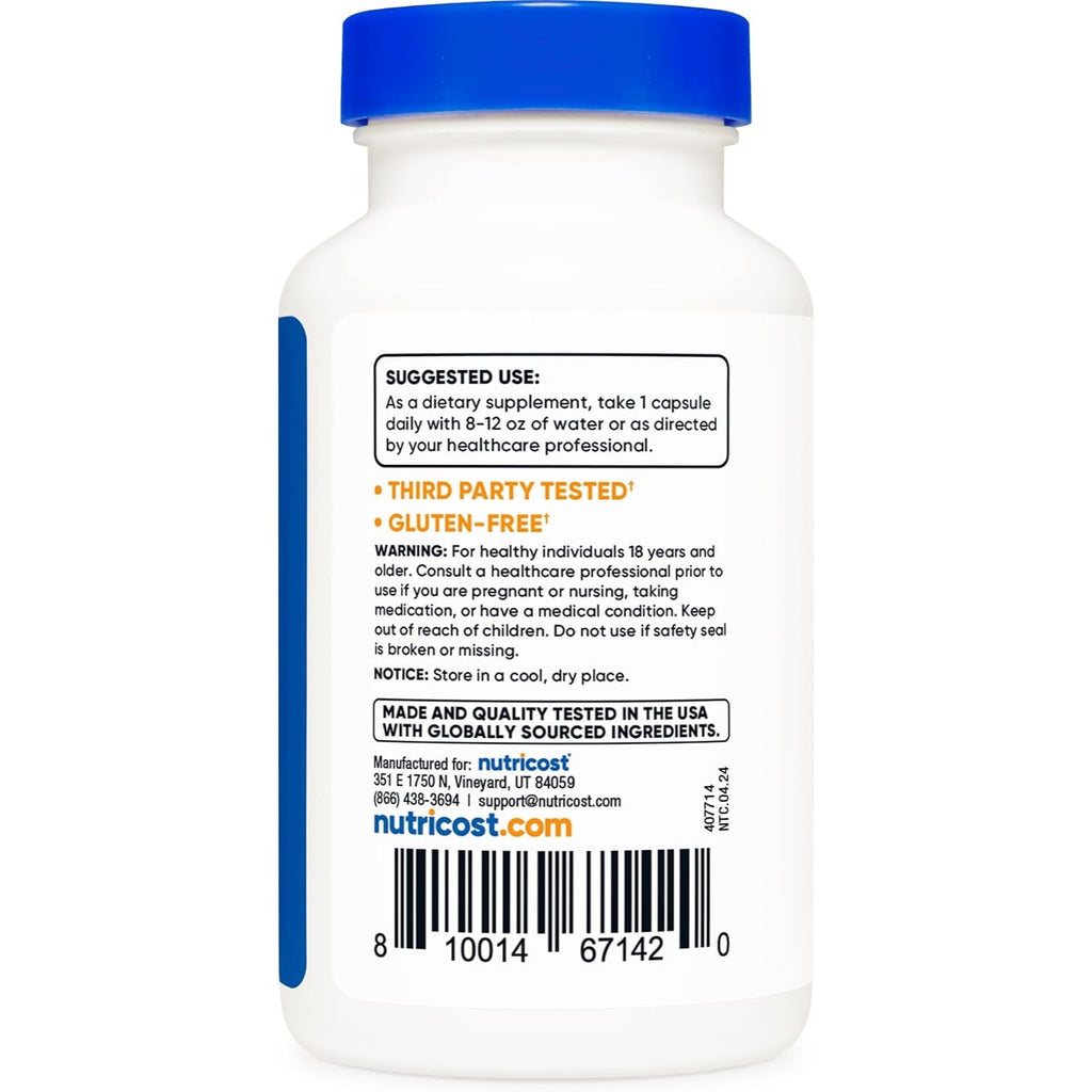 Nutricost Extracto de Hoja de Olivo 750 mg 90 Cápsulas Vegetales