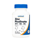 Nutricost Picolinato de Zinc 50 mg 120 Cápsulas Vegetales