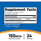 Nutricost Plata Coloidal 150 mcg 118 ml (4 oz) Gotas
