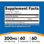 Nutricost CoQ10 200 mg 60 Cápsulas