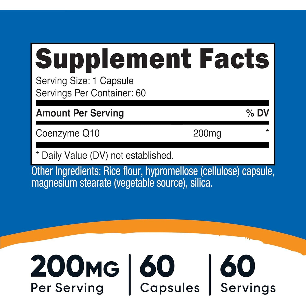 Nutricost CoQ10 200 mg 60 Cápsulas