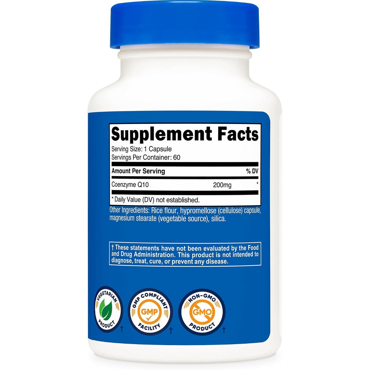 Nutricost CoQ10 200 mg 60 Cápsulas