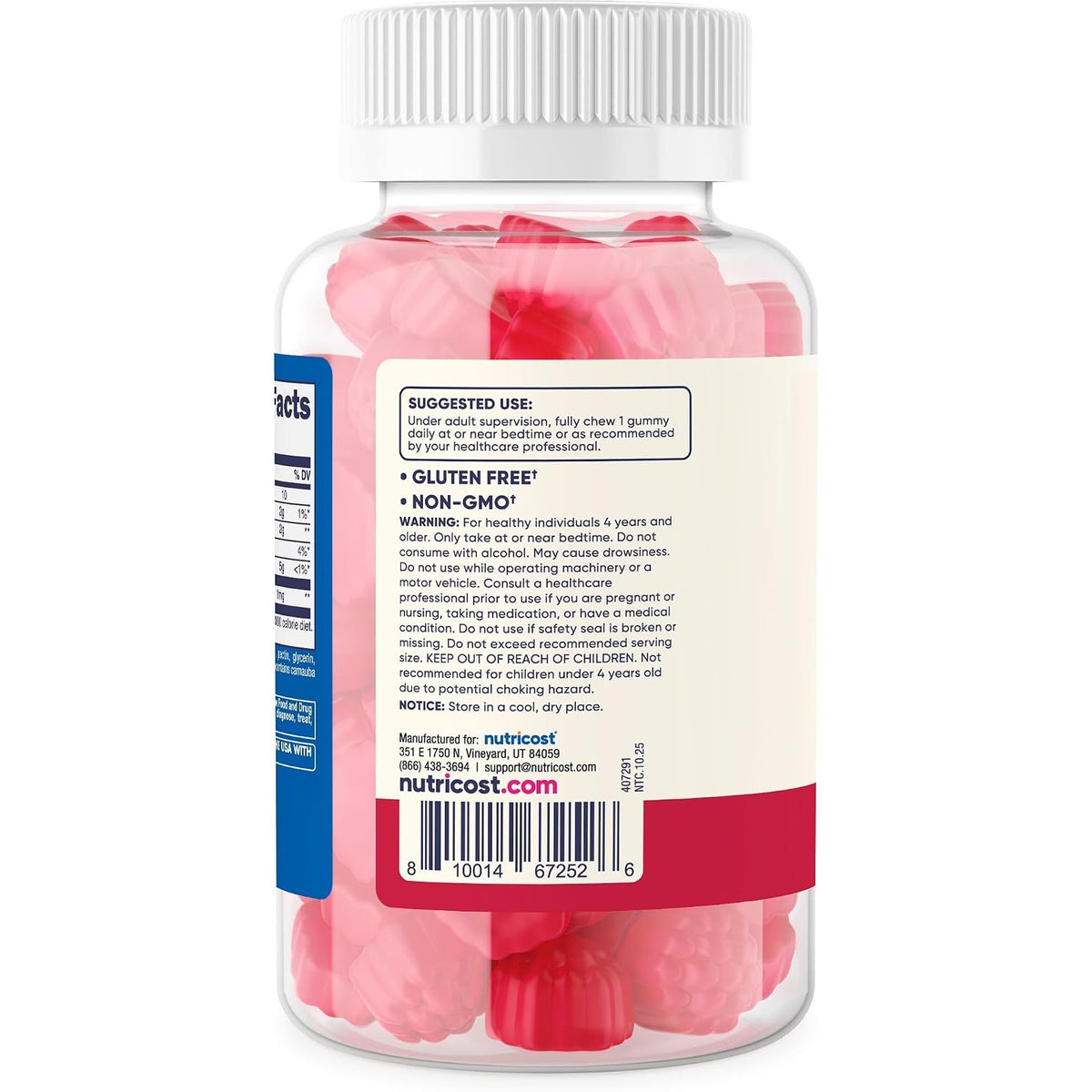Nutricost Melatonina para Niños +4 Años 1 mg 120 Gomitas