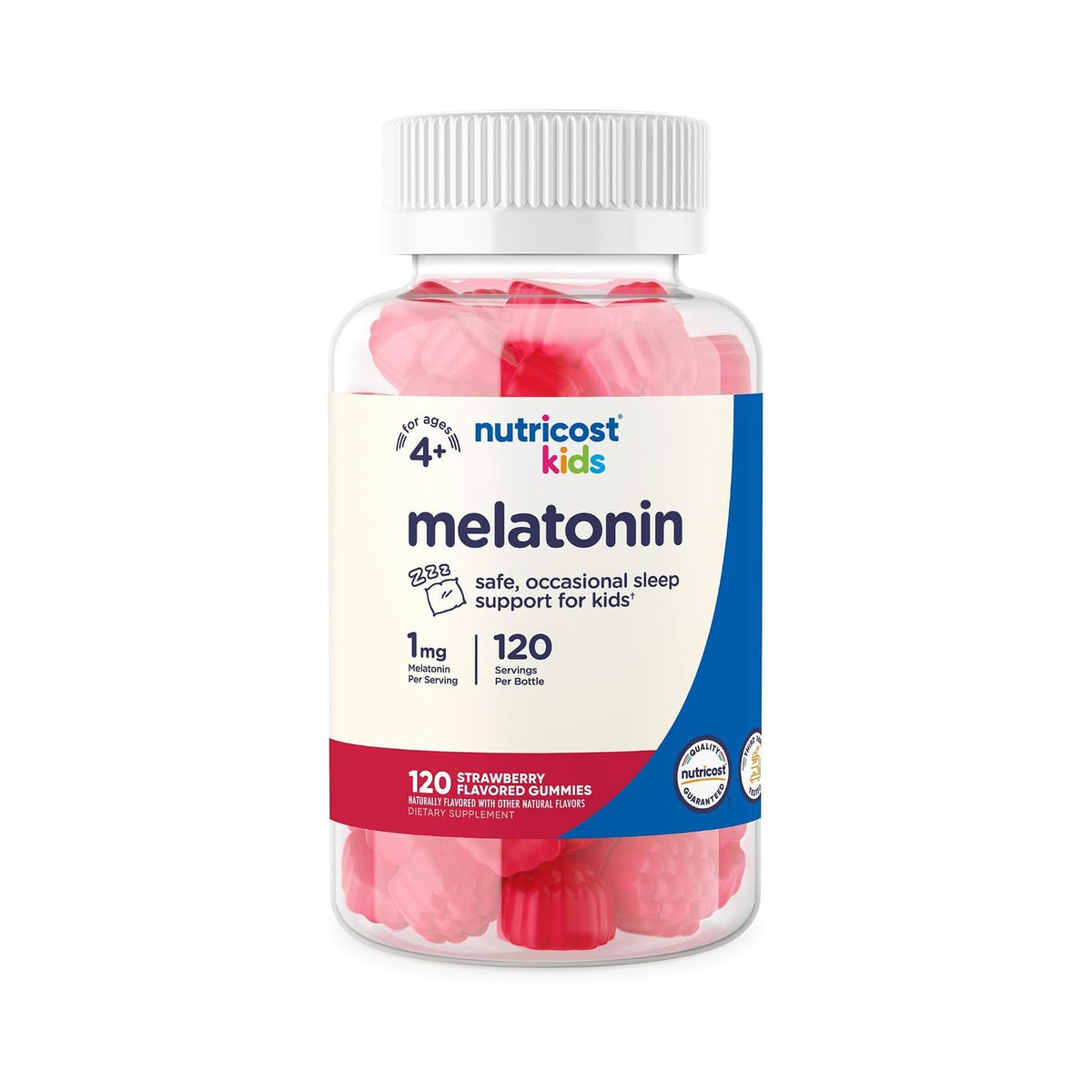 Nutricost Melatonina para Niños +4 Años 1 mg 120 Gomitas
