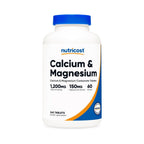 Nutricost Calcio y Magnesio 1200 mg / 150 mg 240 Tabletas