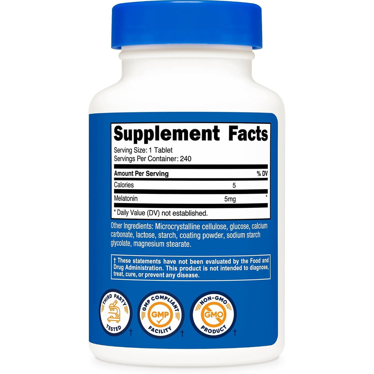 Nutricost Melatonina 5 mg 240 Tabletas
