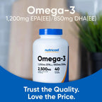 Nutricost Omega 3, Epa 1200 Mg Dha 910 Mg 120 Sgels Sfn