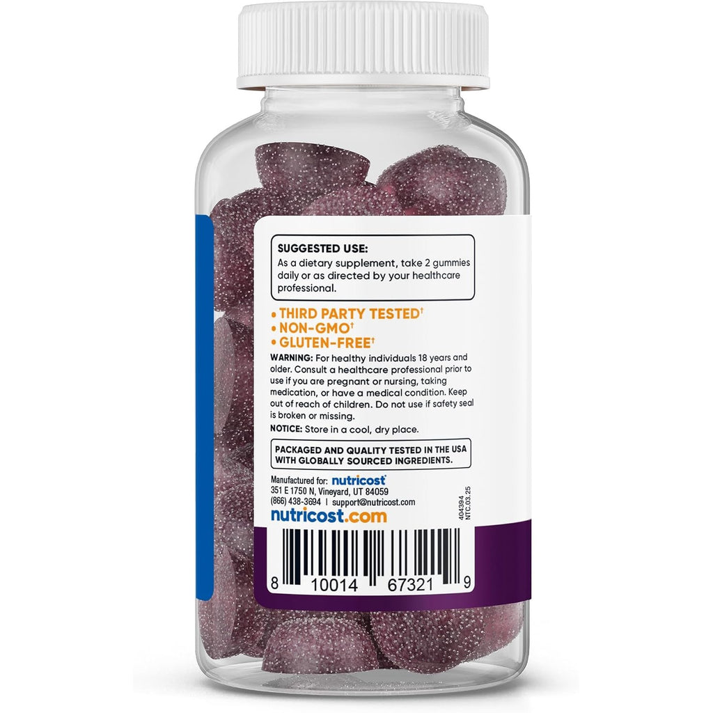 Nutricost Ashwagandha 600 Mg 60 Gomitas