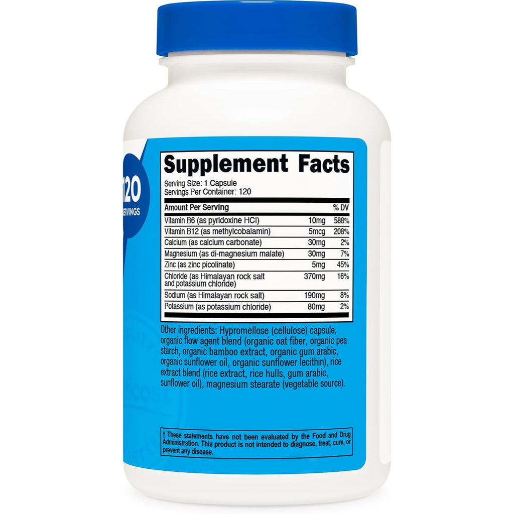 Nutricost Complejo de Electrolitos 120 Cápsulas