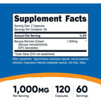 Nutricost Bacopa Monnieri 1000 mg 120 Cápsulas Vegetales