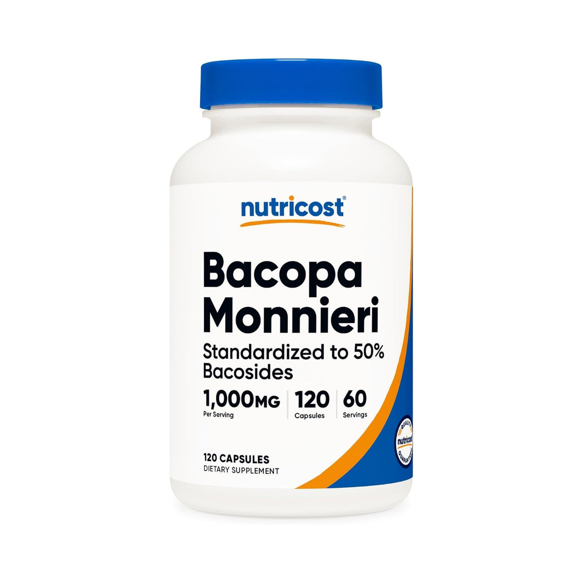 Nutricost Bacopa Monnieri 1000 mg 120 Cápsulas Vegetales