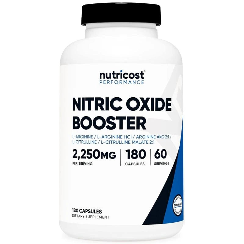Nutricost Potenciador de óxido nítrico 2250 mg | 180 Cápsulas