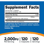 Nutricost Nattokinasa 2000 FU 120 Cápsulas