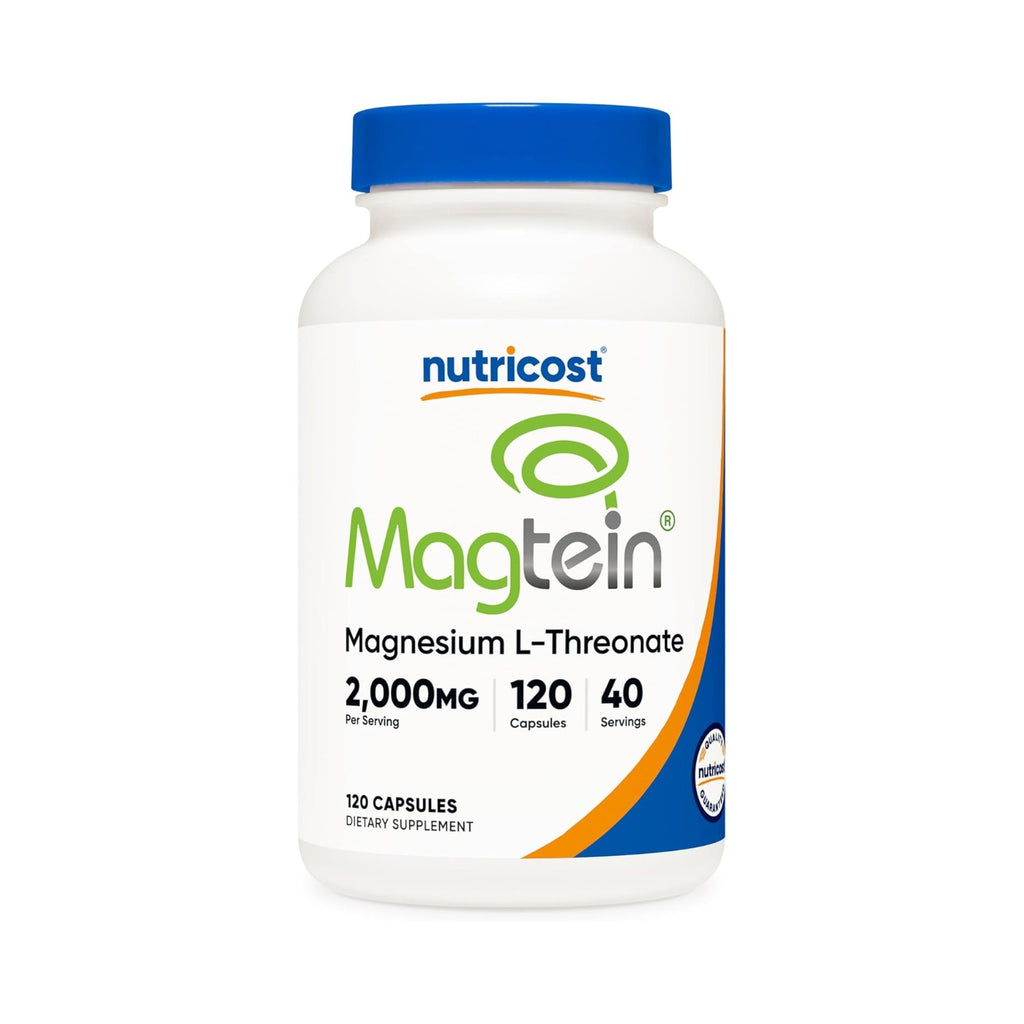 Nutricost Magtein L-Treonato de Magnesio 2000 mg 120 Cápsulas