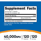 Nutricost Serrapeptasa 40,000 SPU 120 Cápsulas