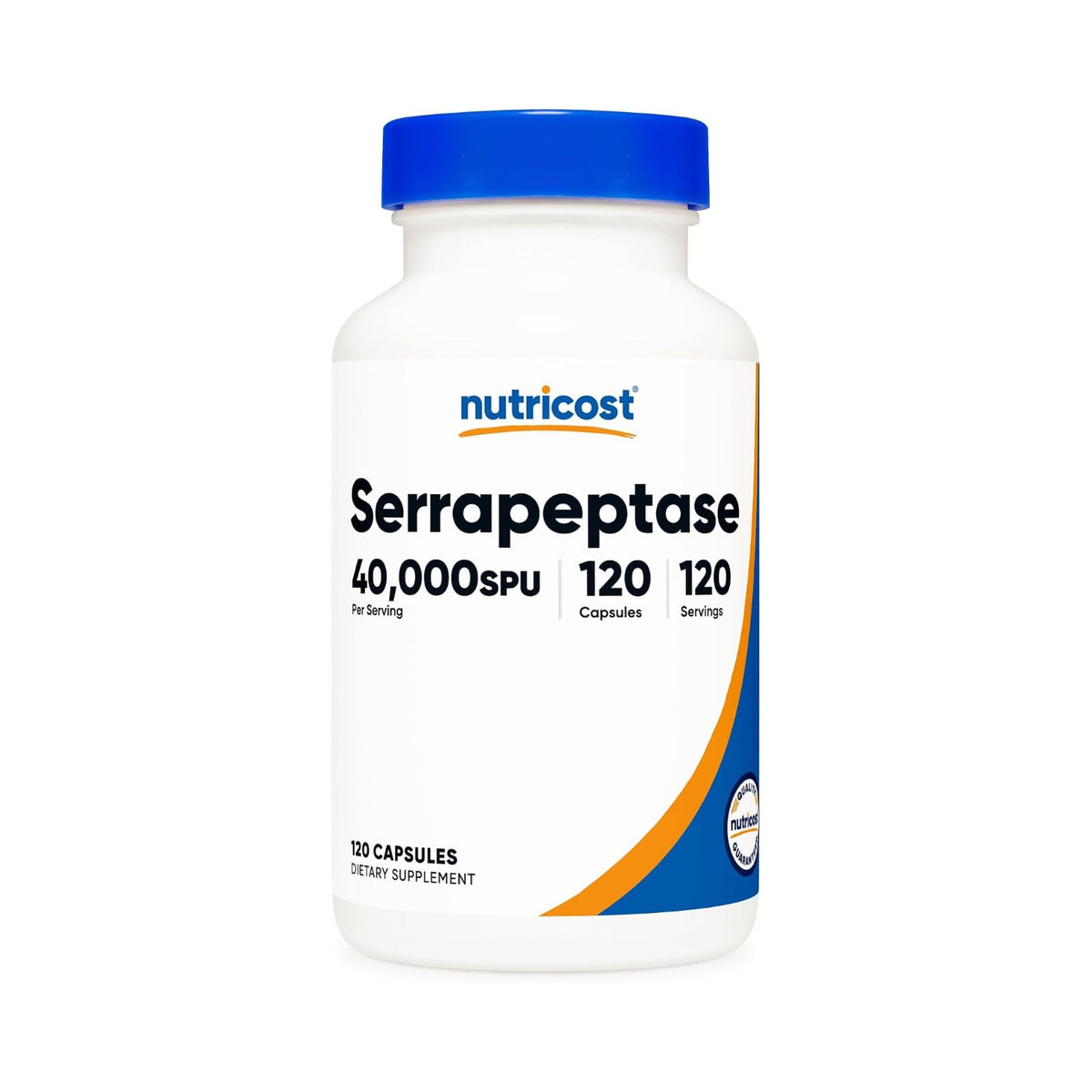 Nutricost Serrapeptasa 40,000 SPU 120 Cápsulas