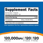 Nutricost Serrapeptasa 120,000 SPU 120 Cápsulas