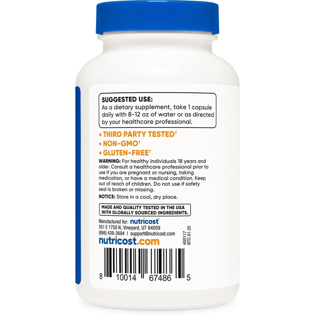 Nutricost Selenio 100 mcg 240 Cápsulas