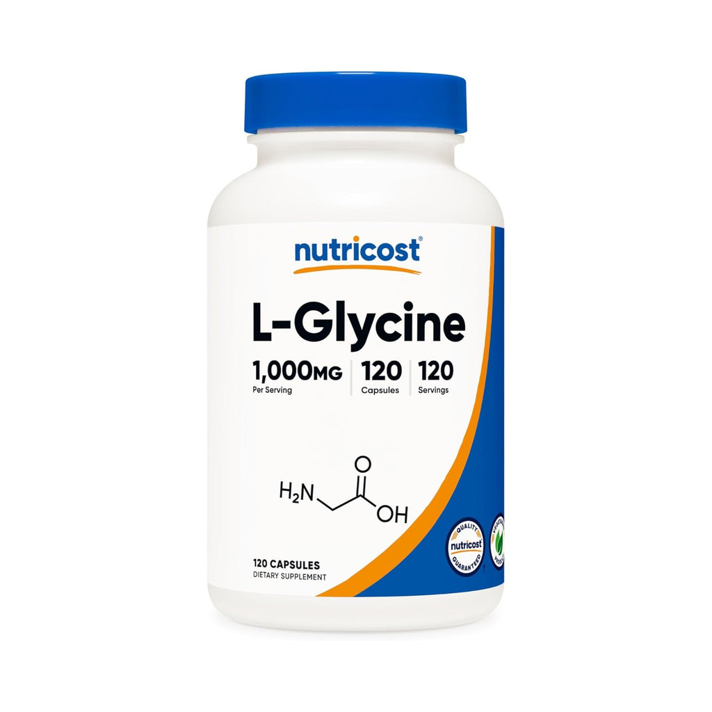 Nutricost L-Glicina 1000 mg 120 Cápsulas Vegetales