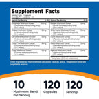 Nutricost Complejo de Hongos 5500 mg 120 Cápsulas