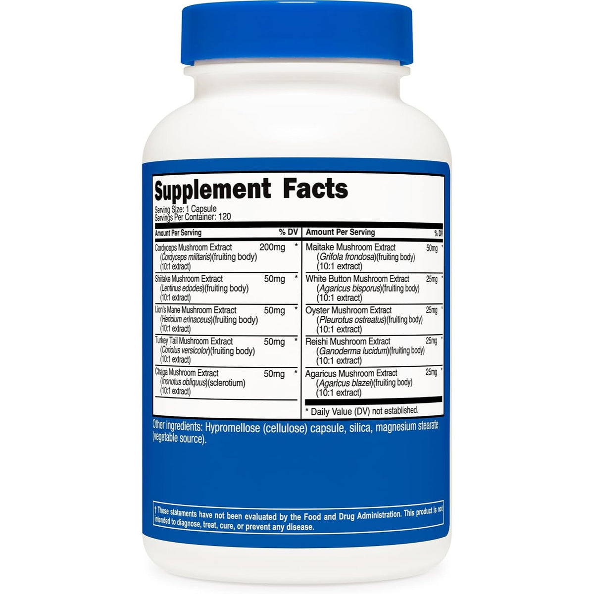 Nutricost Complejo de Hongos 5500 mg 120 Cápsulas