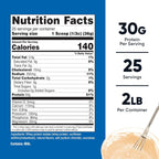 Nutricost Proteína Aislada de Suero (Whey Isolate) 907 g Polvo Sabor Masa de Pastel