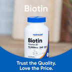 Nutricost Biotina 10,000 mcg 240 Cápsulas Vegetales