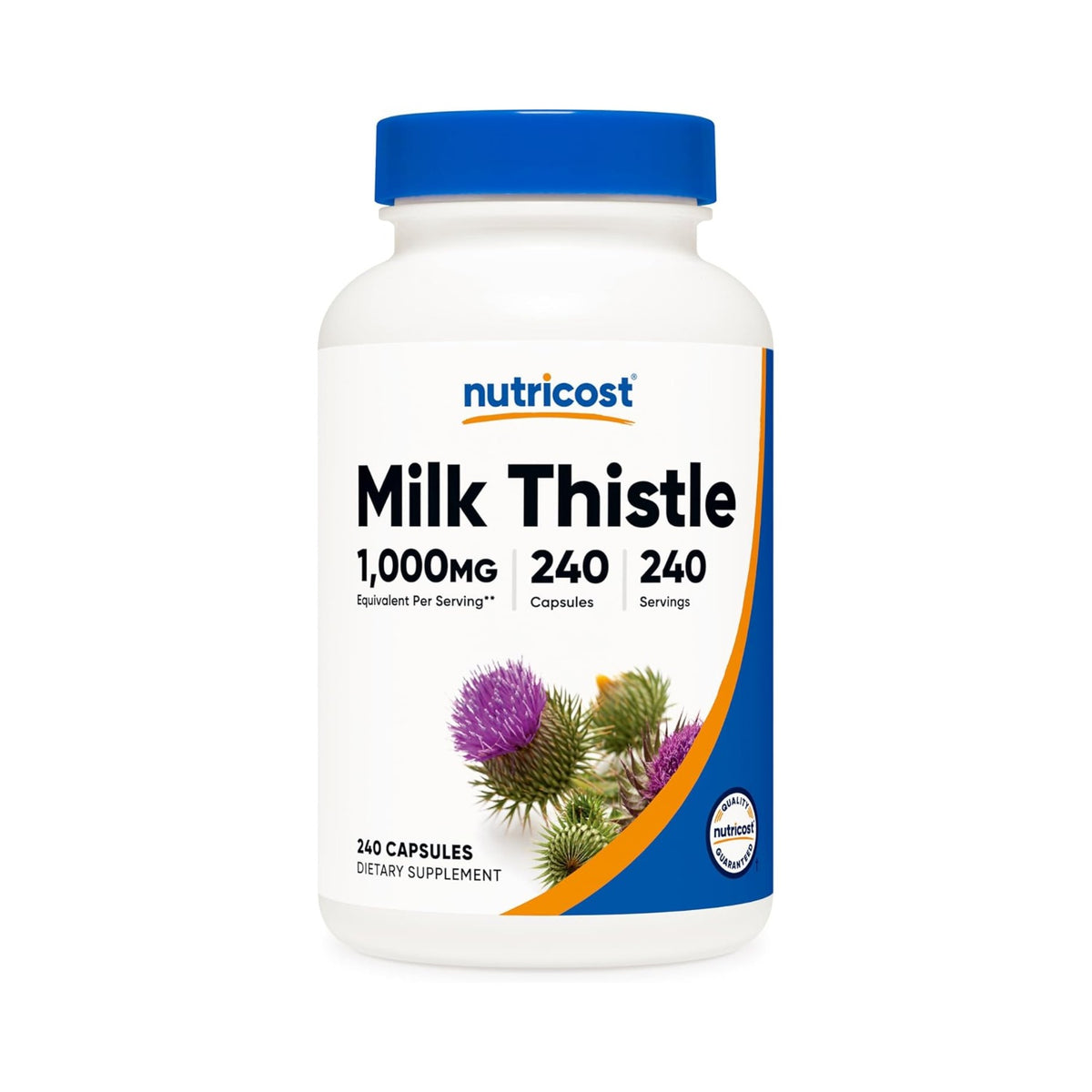 Nutricost Cardo Mariano 250 mg 240 Cápsulas Vegetales