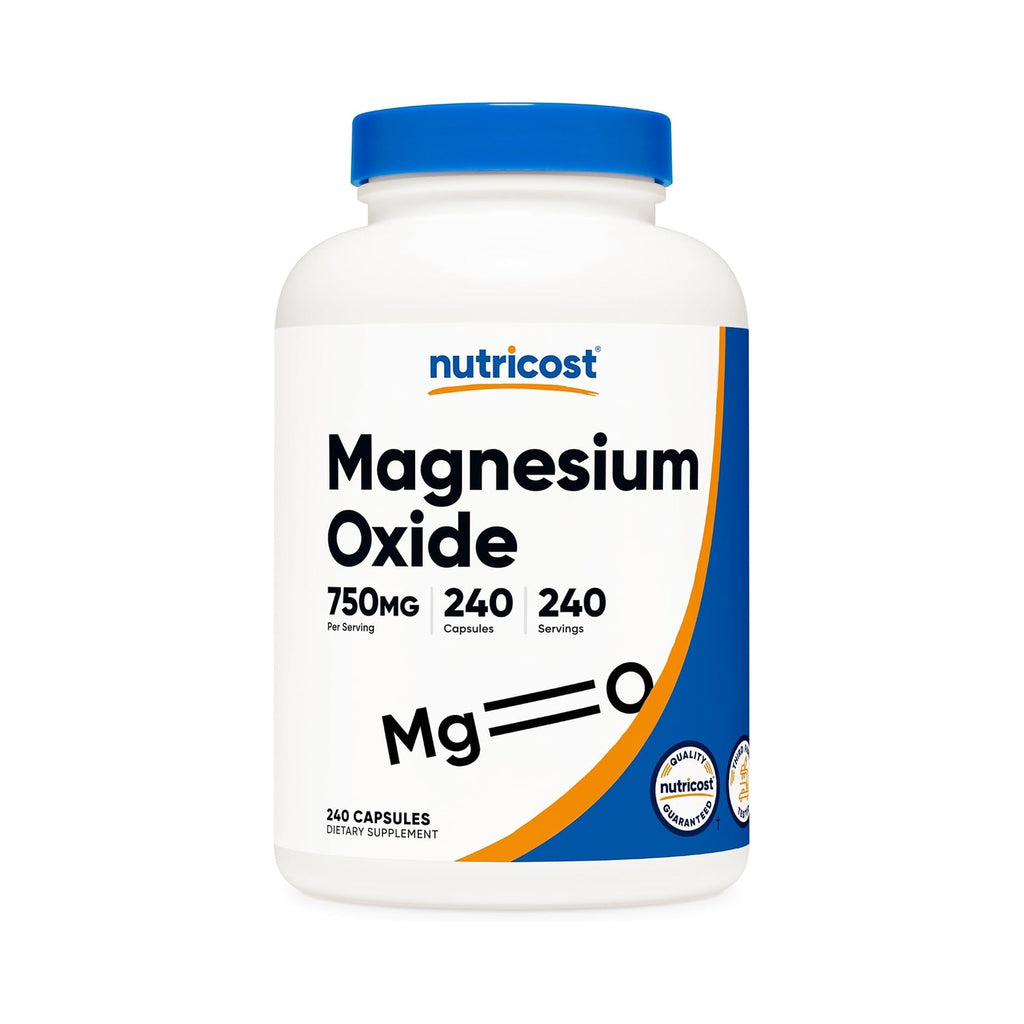 Nutricost Óxido de Magnesio 750 mg 240 Cápsulas