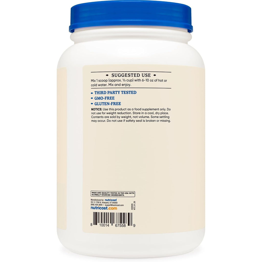 Nutricost Concentrado de Proteína de Suero Grass-Fed 2 lb Vainilla