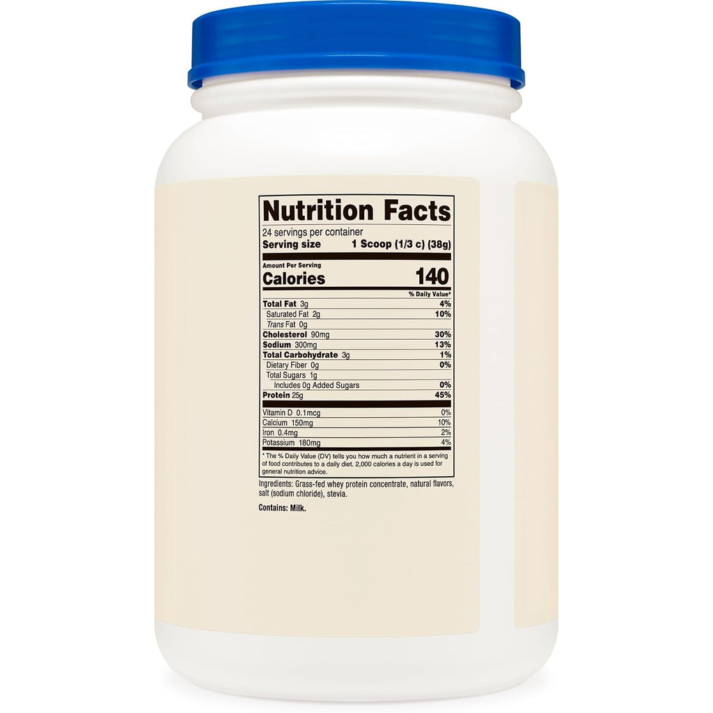 Nutricost Concentrado de Proteína de Suero Grass-Fed 2 lb Vainilla