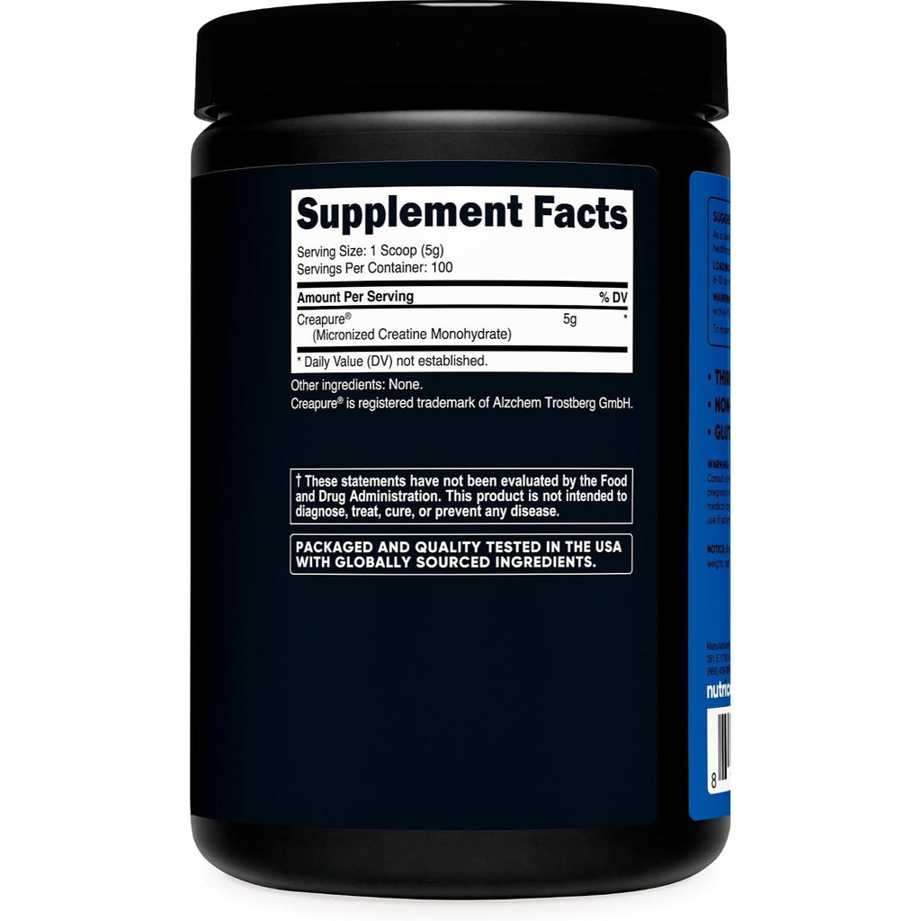 Nutricost Creatina Monohidratada Creapure 500 g en Polvo
