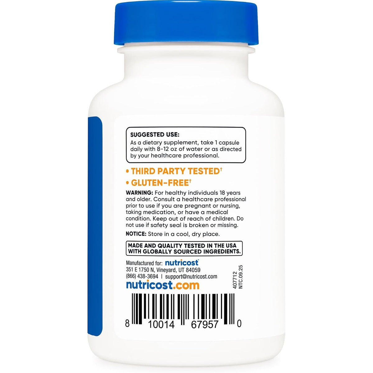 Nutricost Yohimbina HCL 5 mg 30 Cápsulas