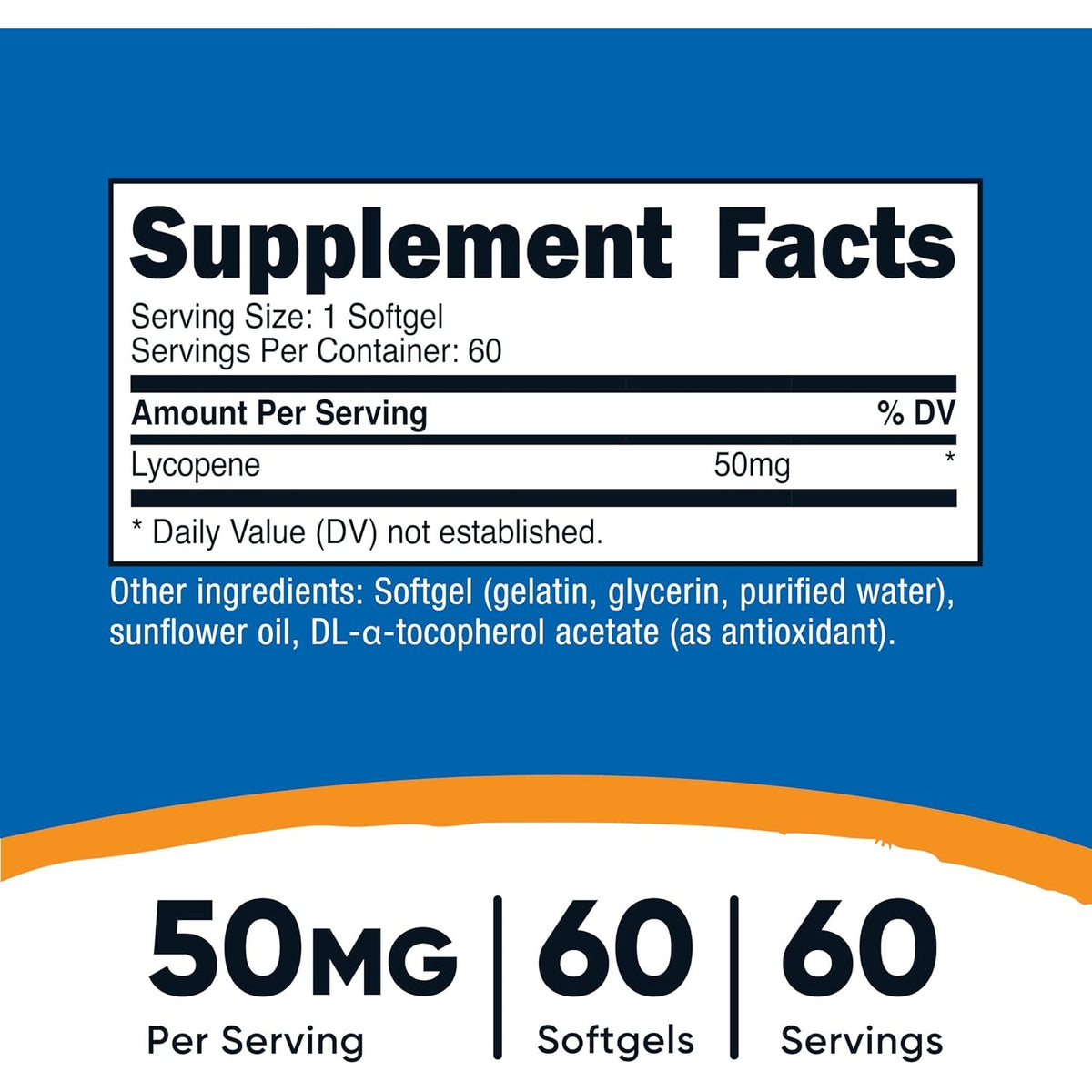 Nutricost Licopeno 50 mg 60 Cápsulas Blandas