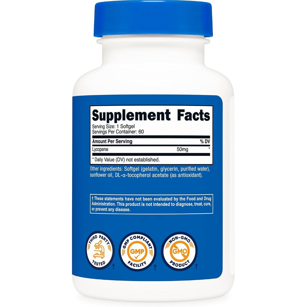 Nutricost Licopeno 50 mg 60 Cápsulas Blandas