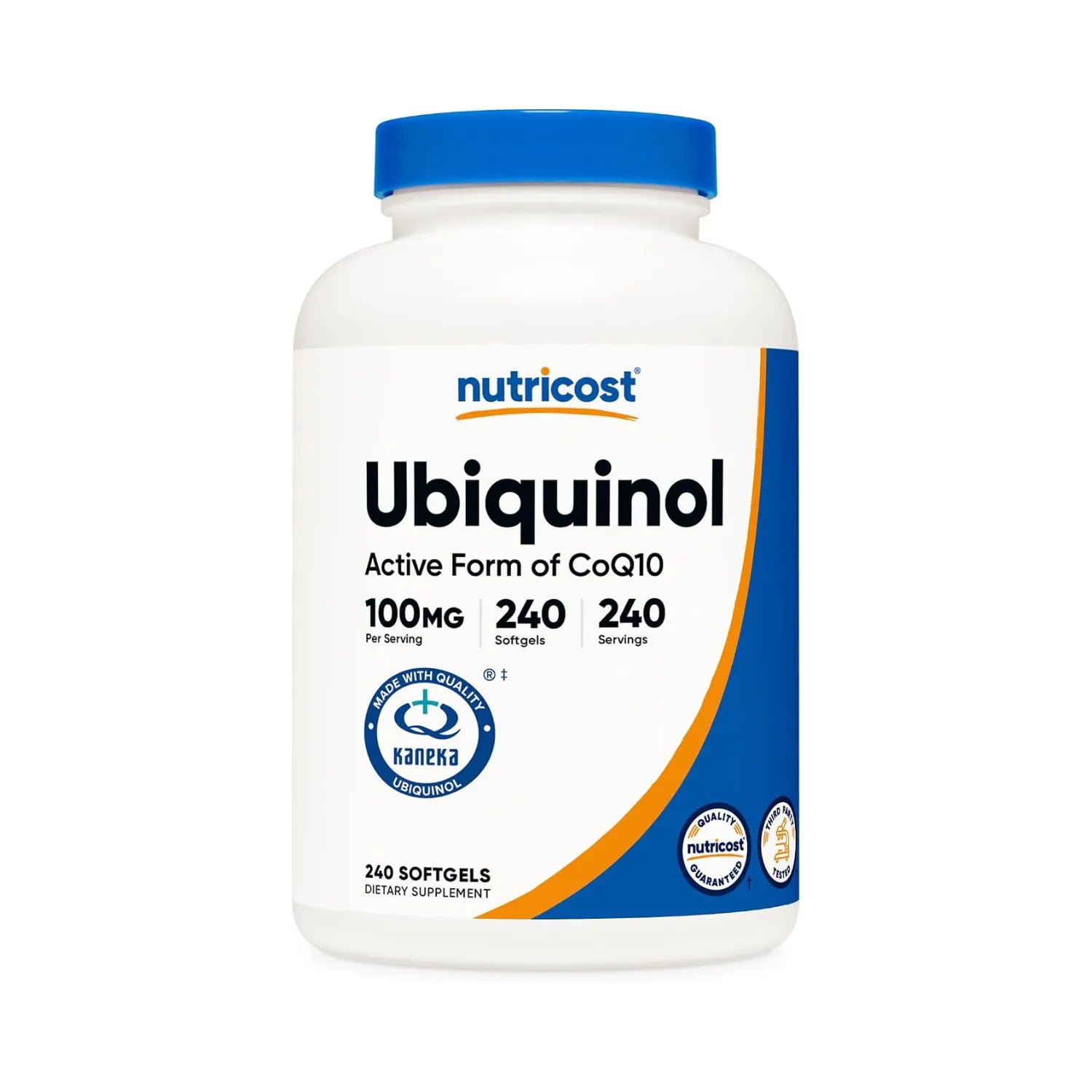 Nutricost Ubiquinol 100 MG Antioxidante de Absorción Superior | Forma Activa de CoQ10 240 Cápsulas Blandas 240 servicios