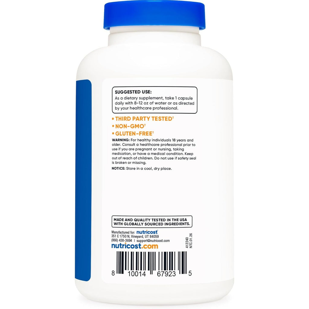 Nutricost Ginkgo Biloba 120 mg 240 Cápsulas Vegetales