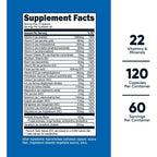 Nutricost Multivitamínico con Probióticos 120 Cápsulas Vegetales