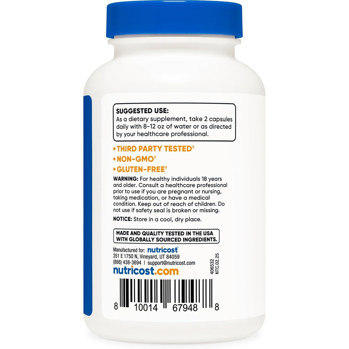 Nutricost Resveratrol Antioxidante 700 Mg 120 Cápsulas
