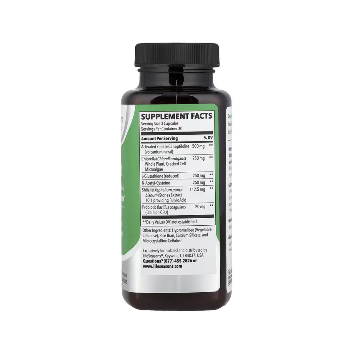 LifeSeasons, Detox-R™. Desintoxicación De Microplásticos, Toxinas Y Metales Pesados, 90 Cápsulas Vegetales