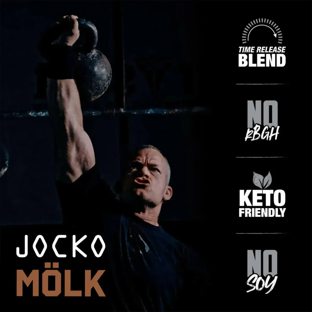 Jocko Fuel Mölk Protein | Proteína en Polvo Grass Fed | Sabor Chocolate | 22 g de Proteína | 2 Lbs