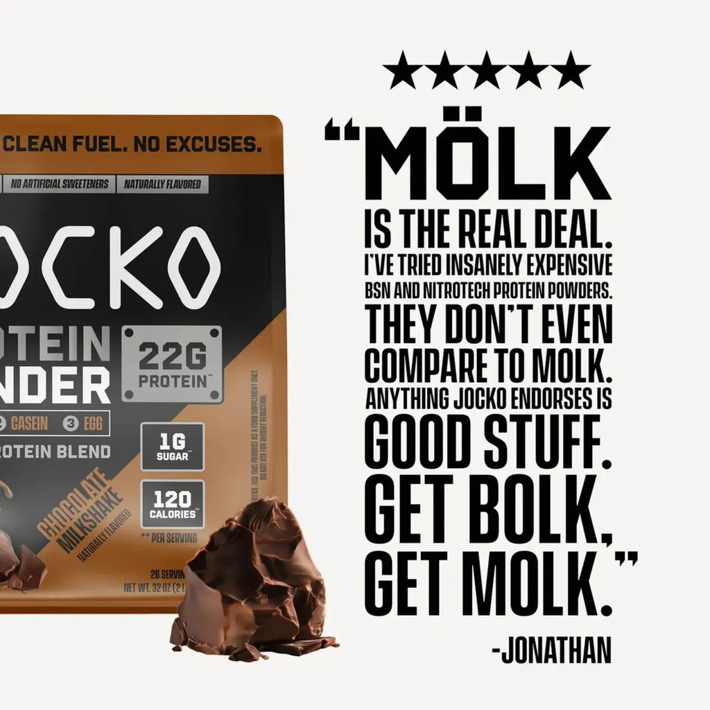 Jocko Fuel Mölk Protein | Proteína en Polvo Grass Fed | Sabor Chocolate | 22 g de Proteína | 2 Lbs