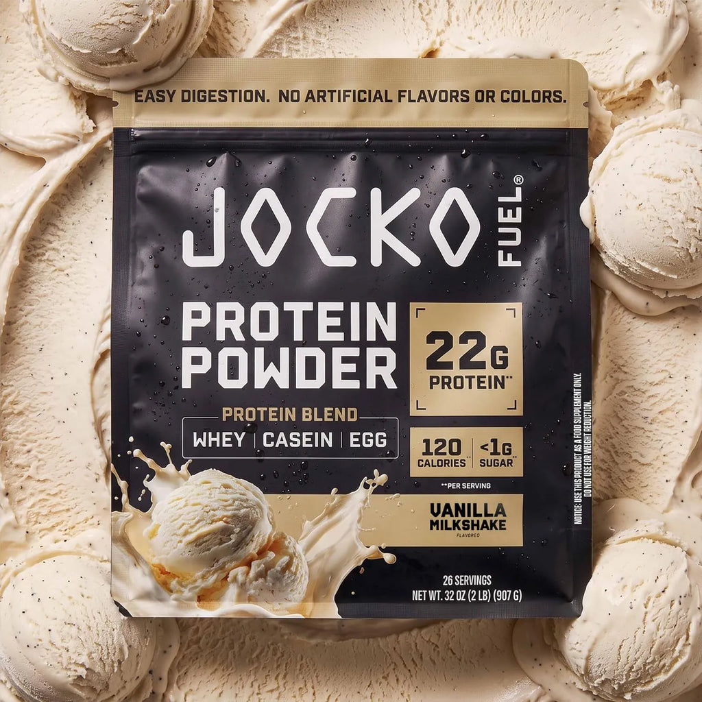 Jocko Fuel Mölk Protein | Proteína en Polvo Grass Fed | 28 Servicios | Sabor Vainilla | 22 g de Proteína por Porción