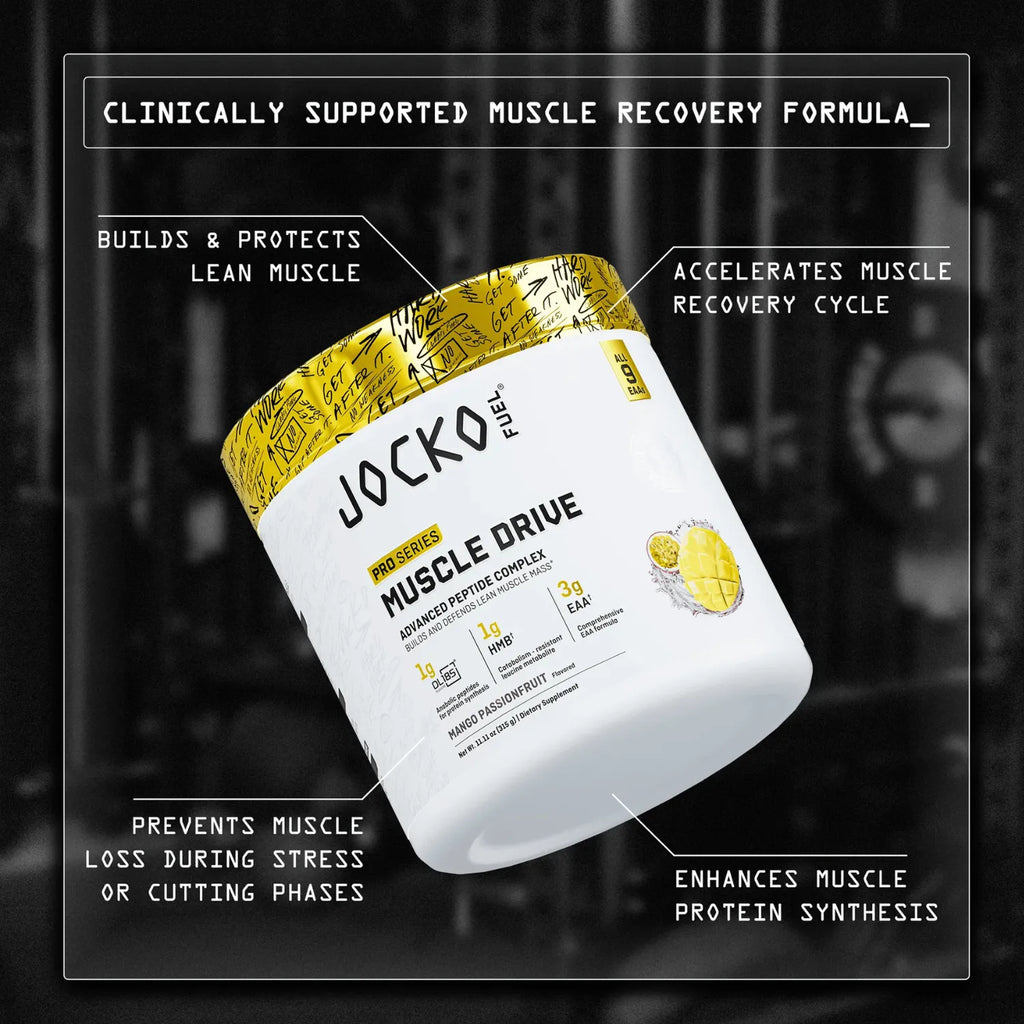 Jocko Fuel Pro Series Muscle Drive Suplemento en Polvo para Soporte Muscular, 30 Porciones