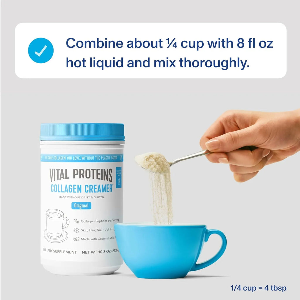 Vital Proteins Collagen Creamer Sustituto De Crema Con Colágeno 293 Gramos 12 Servicios Sabor Original